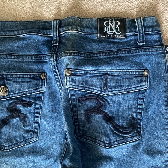 Rock & Republic women’s boot cut Jean, medium wash size 14 - Picture 5 of 8